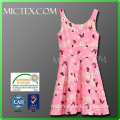 cotton sleeveless kids girls dresses OEM OEKO-TEX,ISO9001